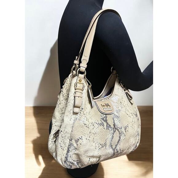 Coach 18929 Madison Maggie Limited Edition Python Shoulder Bag - Picture 7 of 10